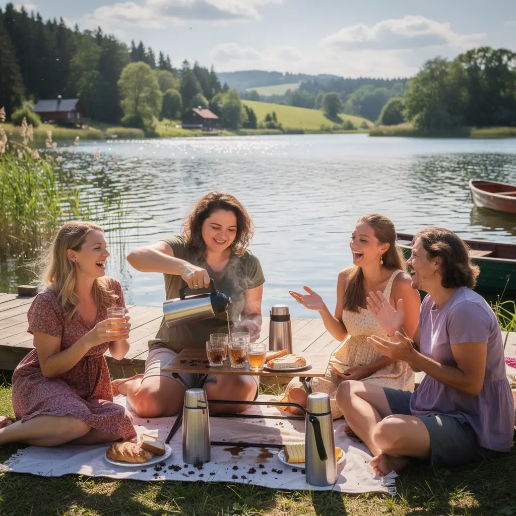 Čaj zo škorice hviezdicovej s jasne viditeľnými hviezdicami.